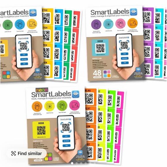 Office | Smartlabels Original Modern Neon Color Combo48 Qr Code Labels ...